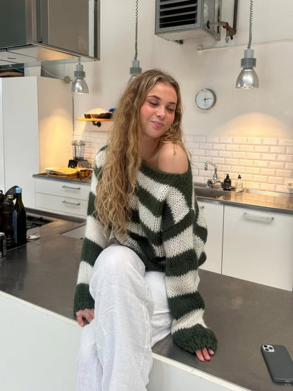 Bequemer Strickpullover Lässig Leicht