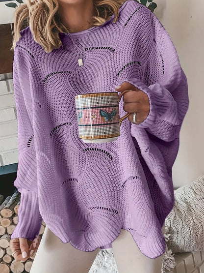 Simple Knitted Pullover Casual Style
