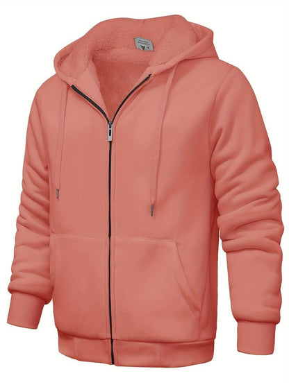 Plain modern hoodie with zipper