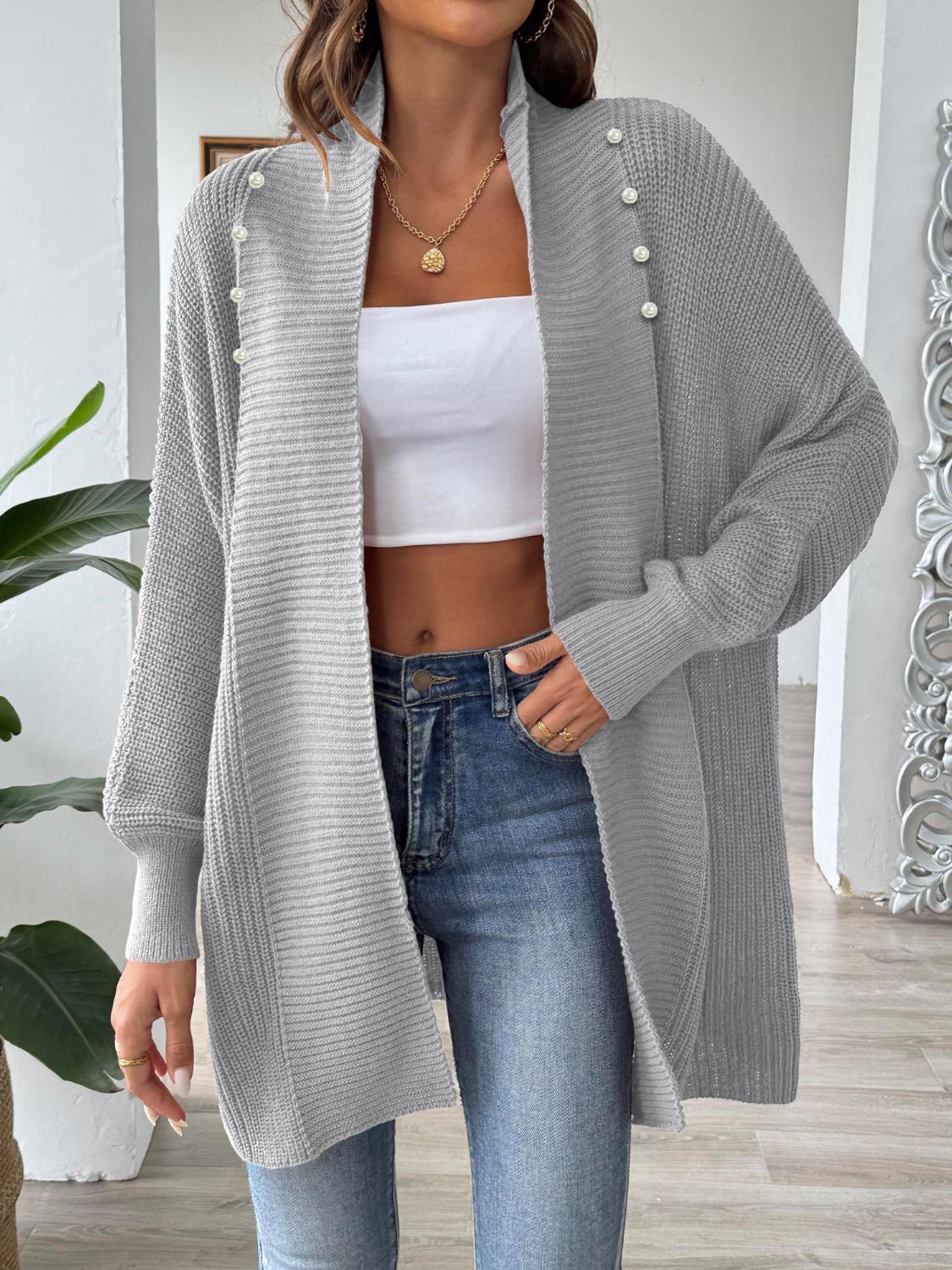 Elegant Cardigan for Women Loose Fit