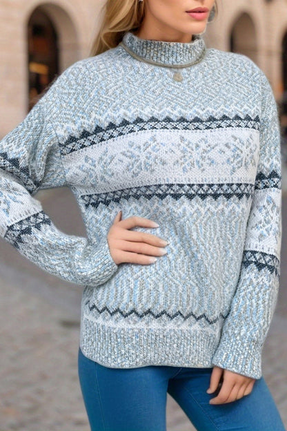 Christmas Sweater Festive Snow Pattern