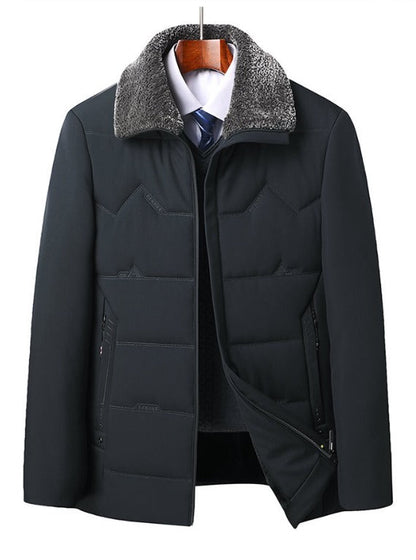 Elijah - Black Winter Parka Thick Lining