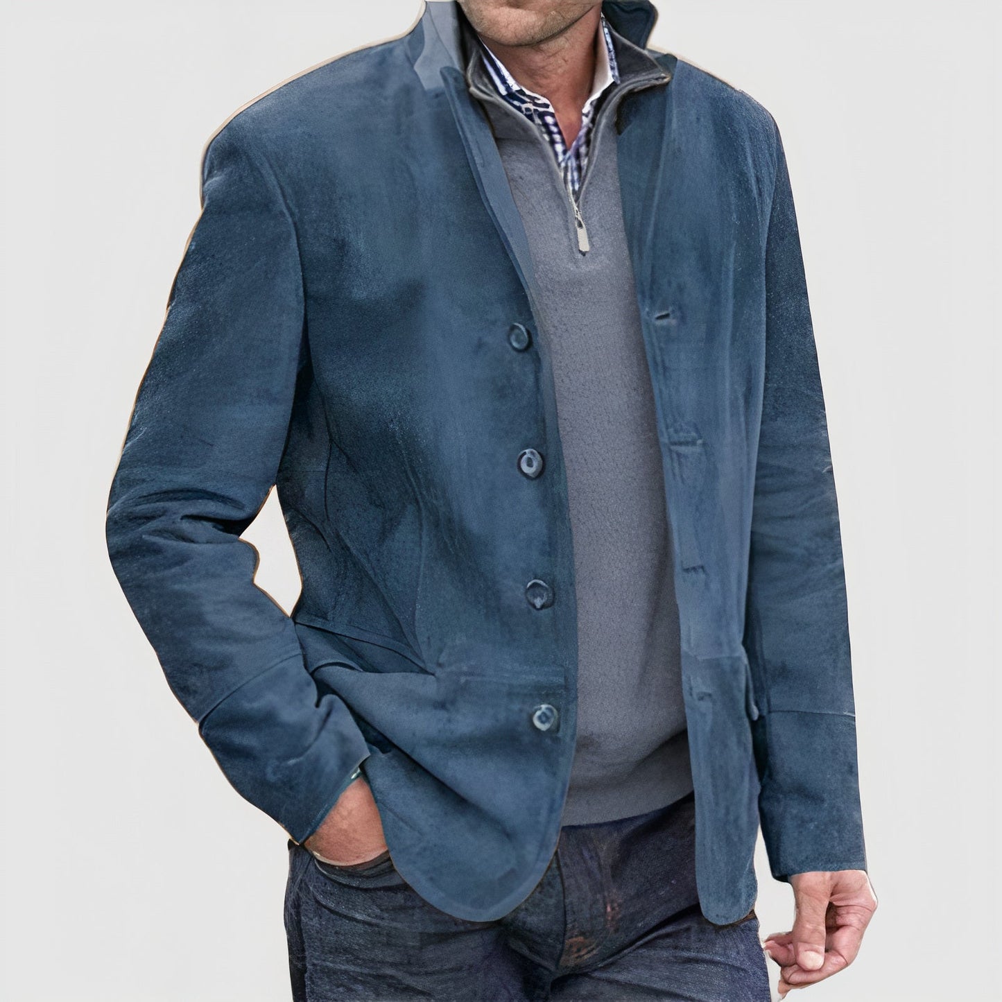 Men's Vintage Look Leather Jacket