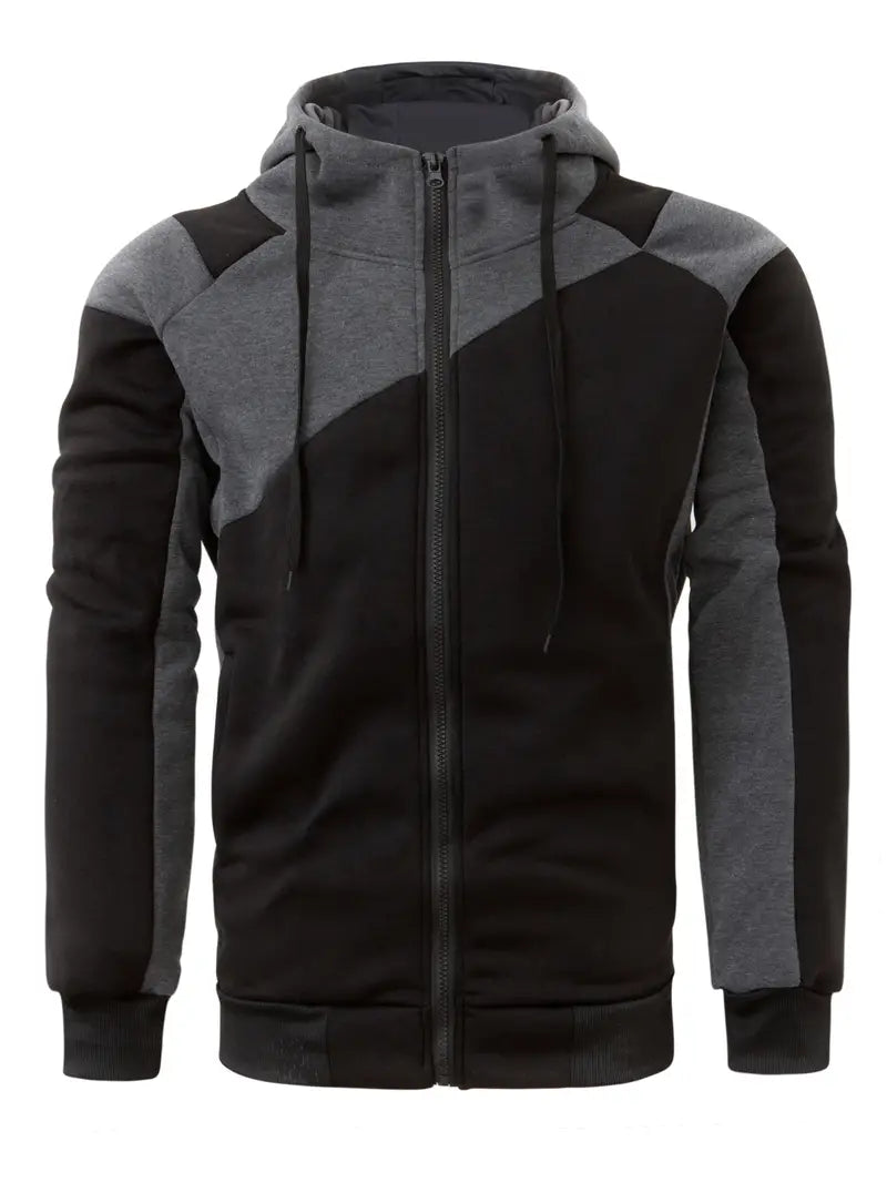 Herren Langarm-Hoodie Sportlich Modern - IdealeKleiden