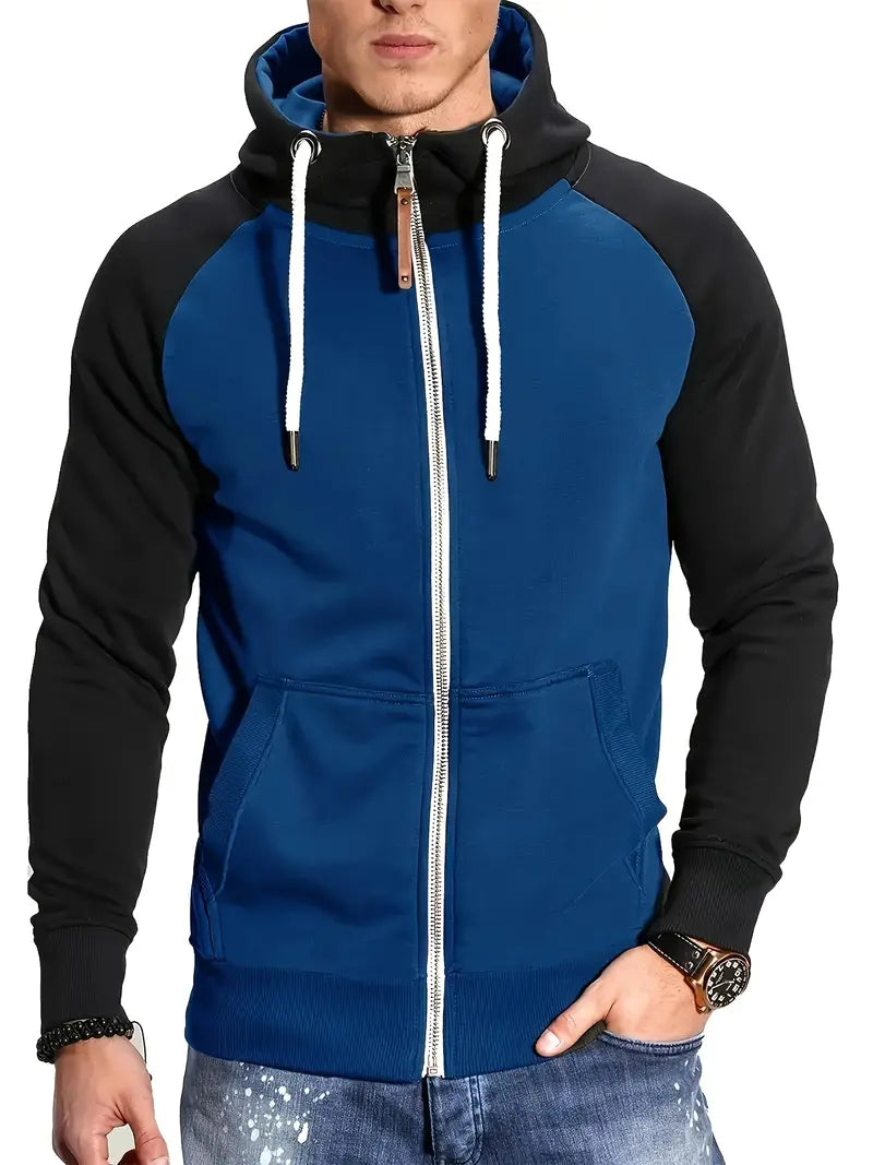 Men's Hoodie Long Sleeve Zip-Up