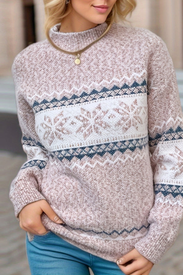 Christmas Sweater Festive Snow Pattern