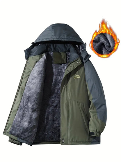 Men's Warm Waterproof Insulated Winter Jacket