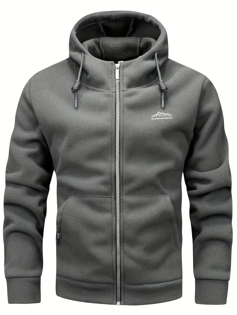 Men's Warm Hooded Fleece Jacket