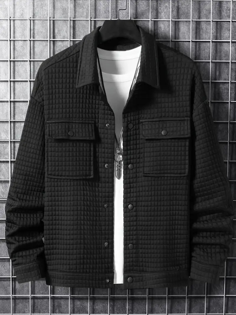 Men's Long-Sleeve Jacket Stylish Modern