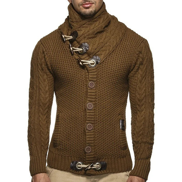 Italian Men's Cotton Sweater Elegance