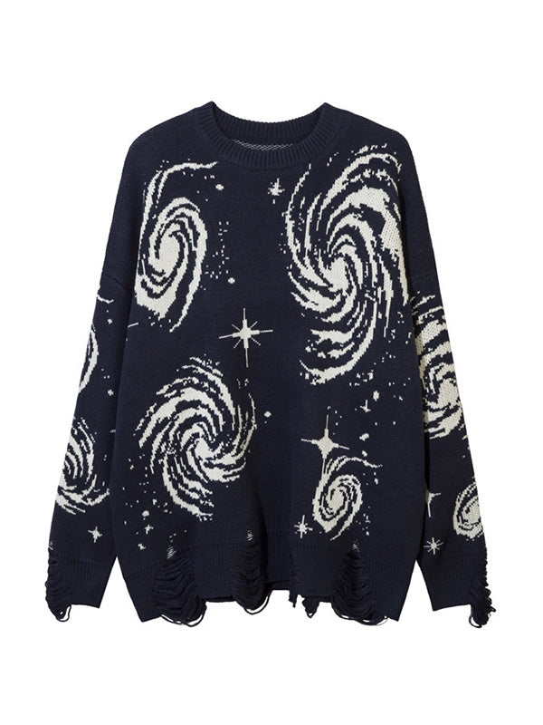 Vintage Sweatshirt mit altem Look Zerrissener Stil