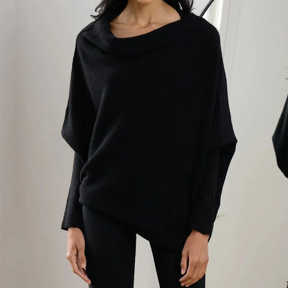 Asymmetric Off-Shoulder Sweatshirt Jacket