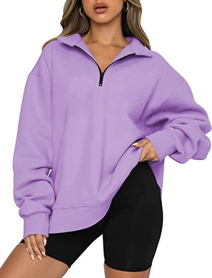 Women's Sweatshirt with Collar Modern