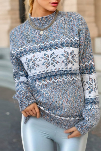 Christmas Sweater Festive Snow Pattern
