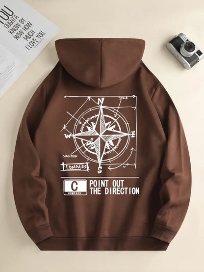 Men's Hoodie Sporty Print