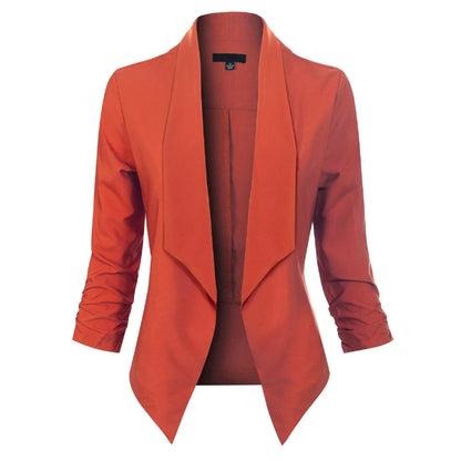 Elegant Women's Long-Sleeve Blazer Model