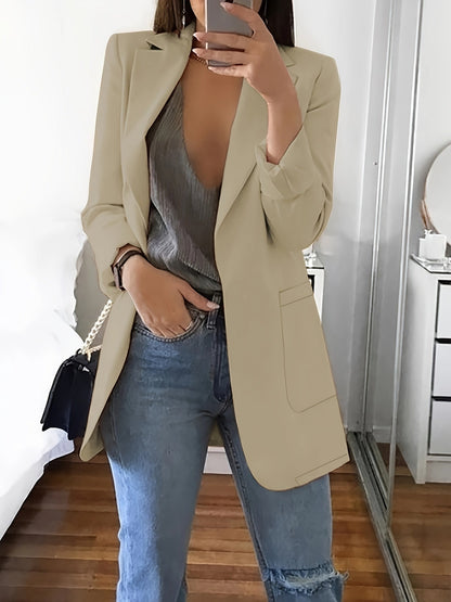 Elegant Women's Blazer Long Modern Business