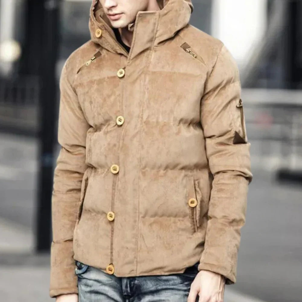 Stylish Men's Hooded Jacket Modern Design