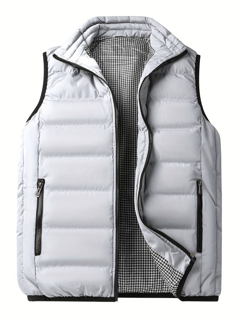 Men's Padded Vest Warm Insulated