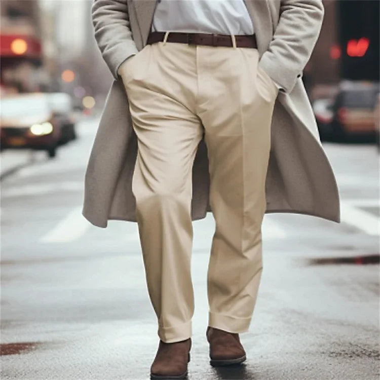 Stylish Men's Trousers Modern Slim Fit
