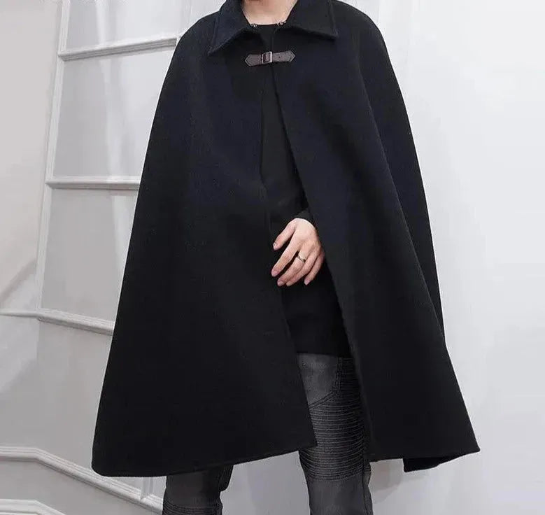 Herren Poncho Überzieher Trendy Wasserabweisend - IdealeKleiden
