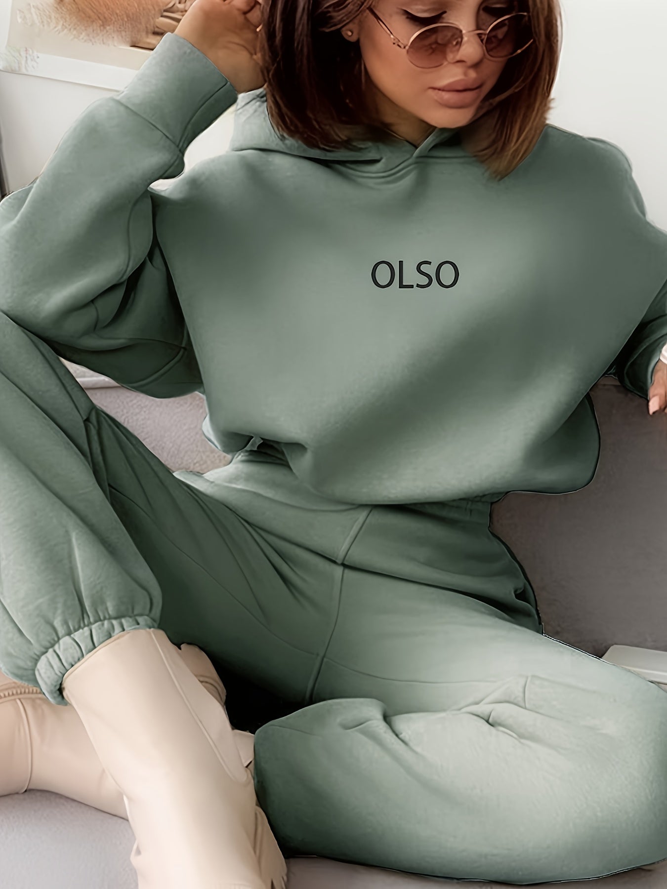 Women's Tracksuit Set: Hoodie and Jogging Pants