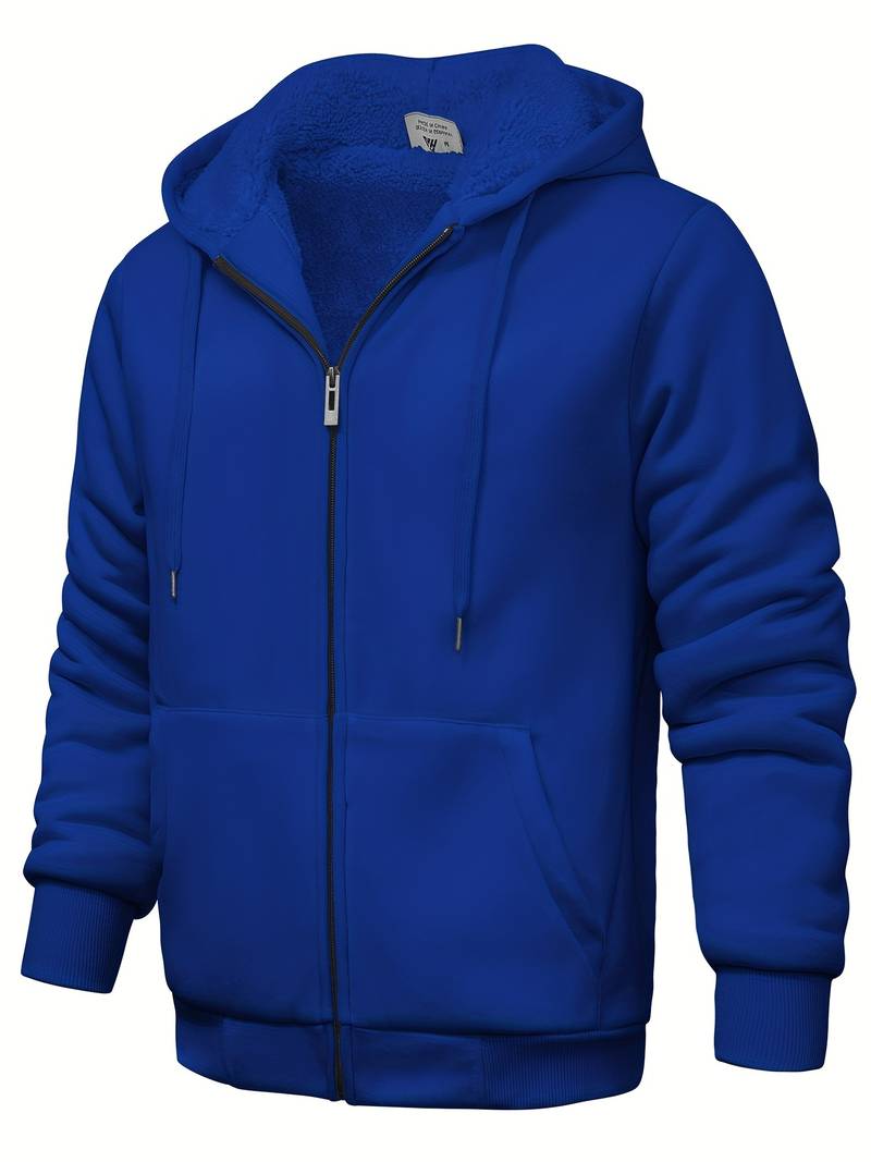Plain modern hoodie with zipper