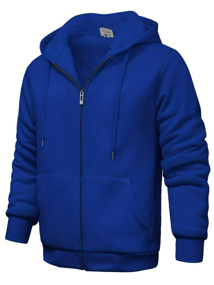 Plain modern hoodie with zipper