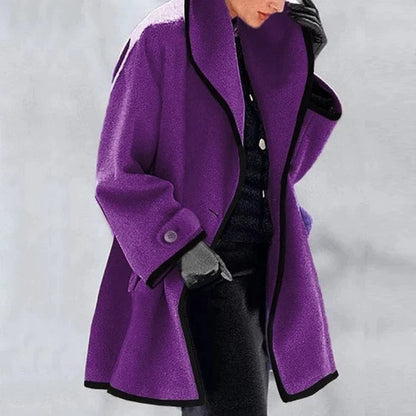 Autumn Winter Coat Wool Blend Women