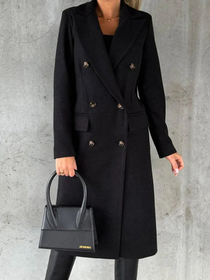 Women's Elegant Lapel Winter Jacket