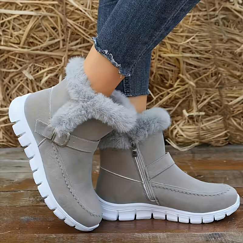 Warm Ankle Boot with Soft Lining for Women