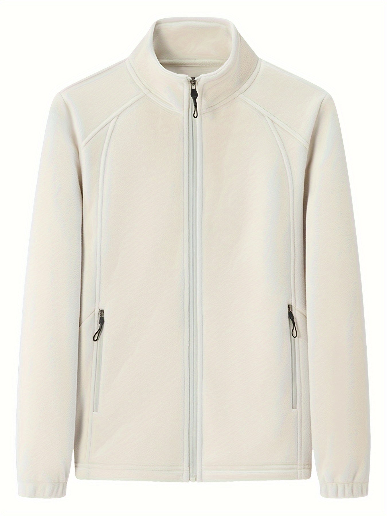 Women's Fleece Jacket Warm Stand-up Collar Long Sleeve