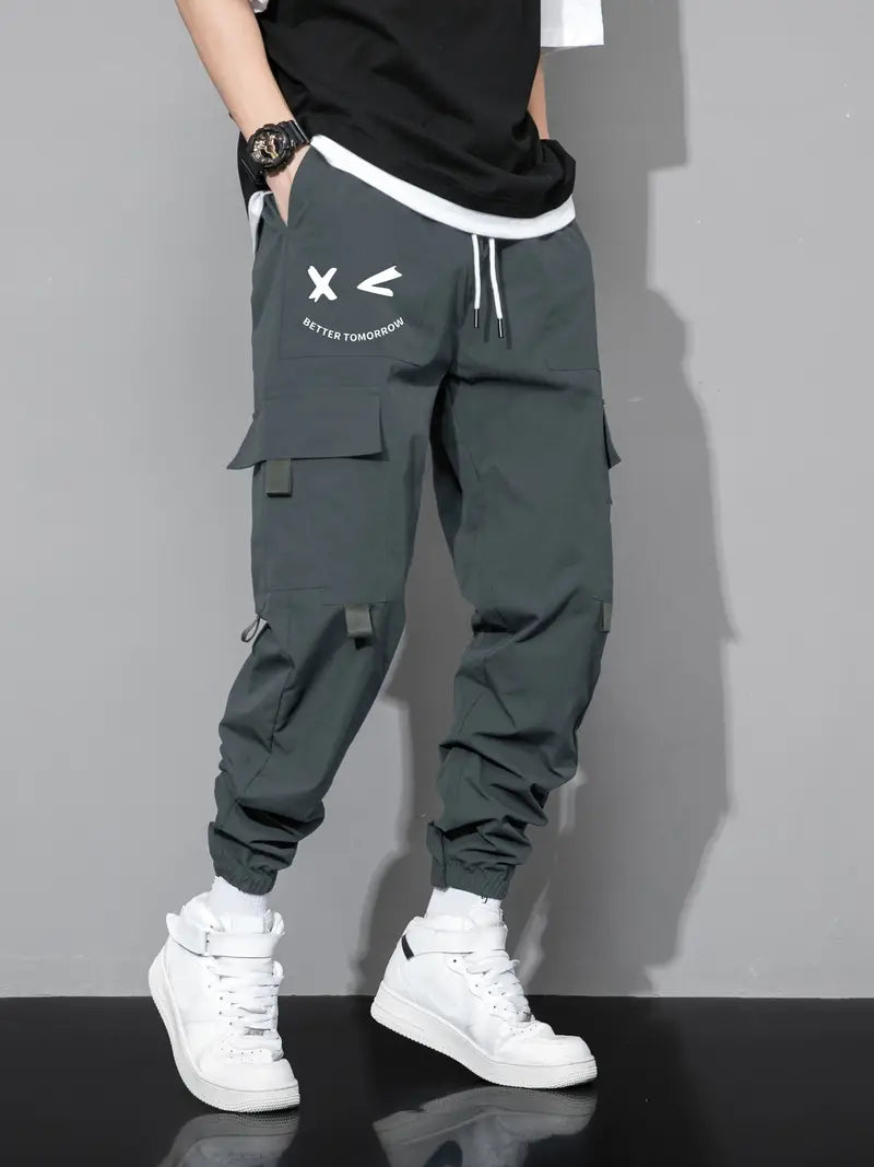Men's Cargo Pants Comfortable with Drawstring
