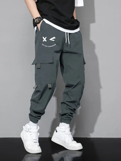 Men's Cargo Pants Comfortable with Drawstring