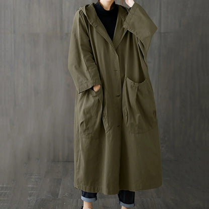 Hooded Coat Casual Design