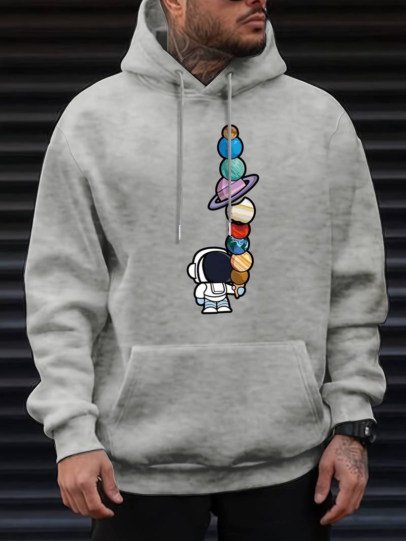 Men's Modern Galactic Astronaut Hoodie