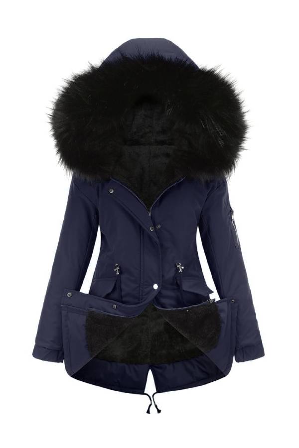 Women's Winter Coat Fleece Quilted Jacket Warm