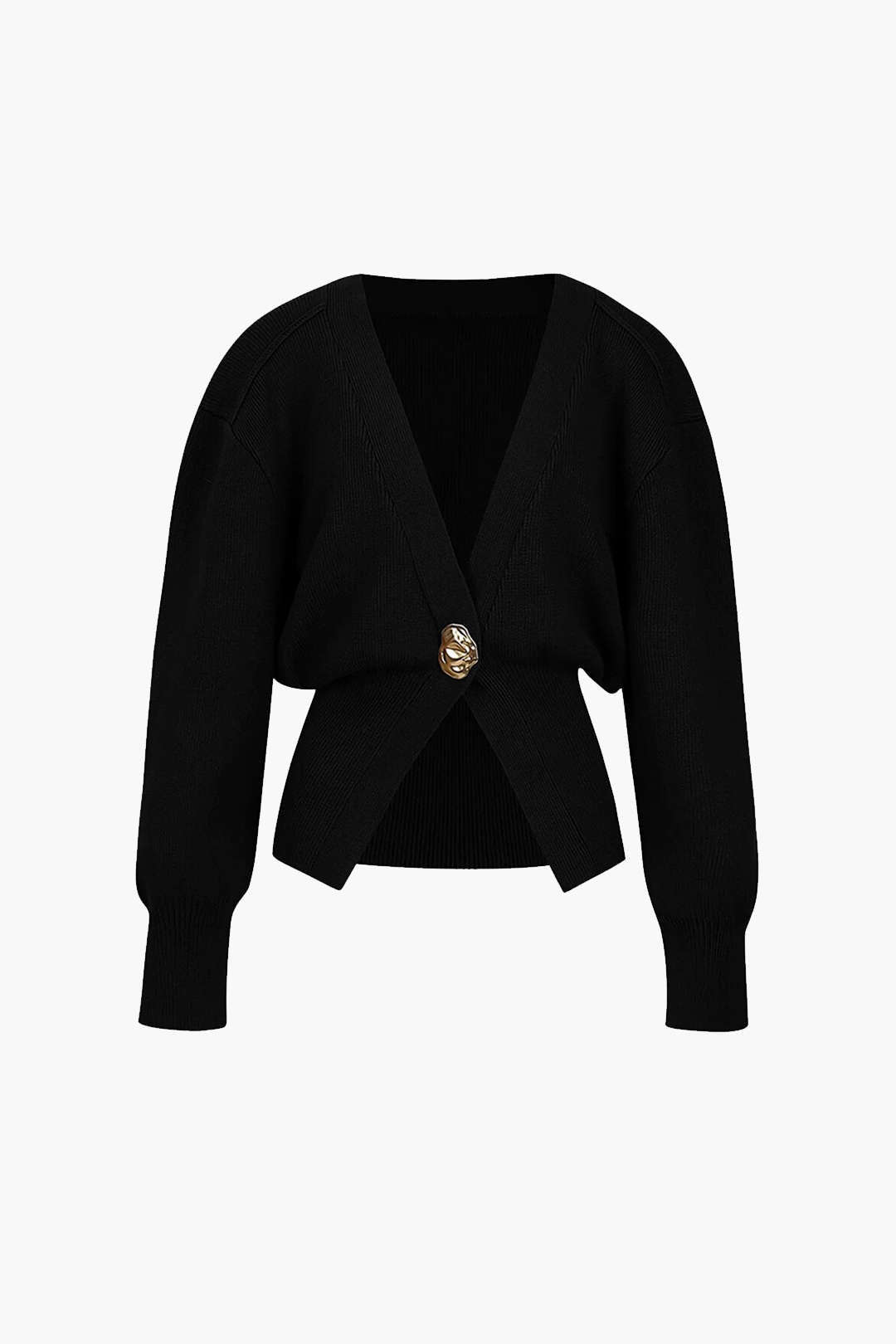 Damen Pullover Cardigan V-Ausschnitt Modern