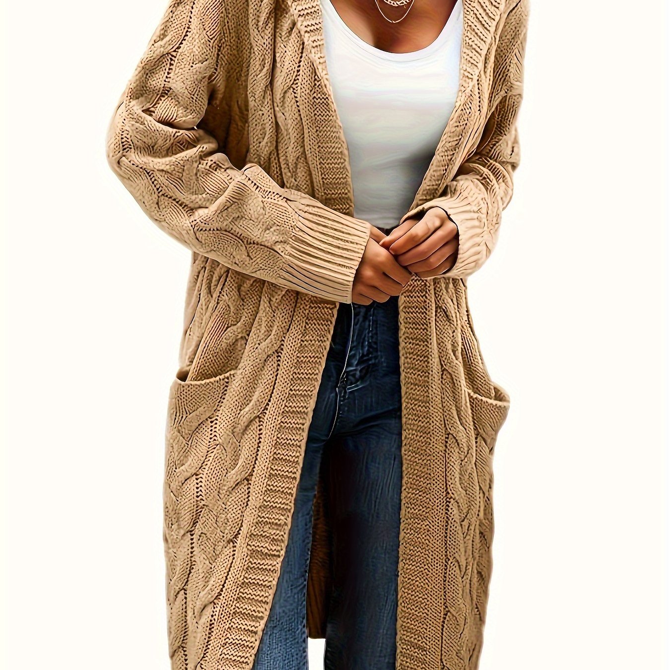 Women's Long Elegant Hooded Jacket