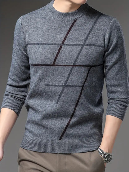 Felix - Bequemer Rundhals Pullover Herren - IdealeKleiden