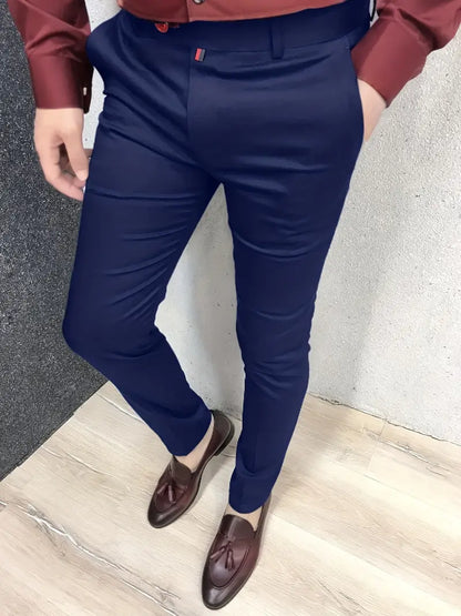 Men's Slim Fit Elegant Suit Trousers