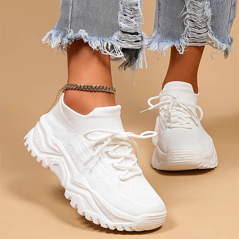 Damen Sneaker Sportlich Elegant Design - IdealeKleiden