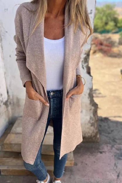 Fashionable Mid-Length Cardigan Jacket for Women