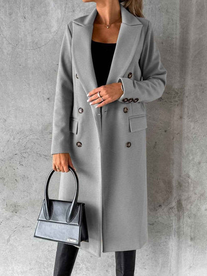 Women's Slim Long Trench Coat