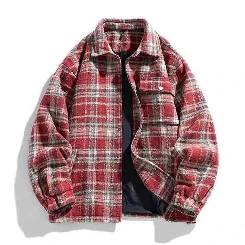 Men's Warm Fleece Flannel Jacket