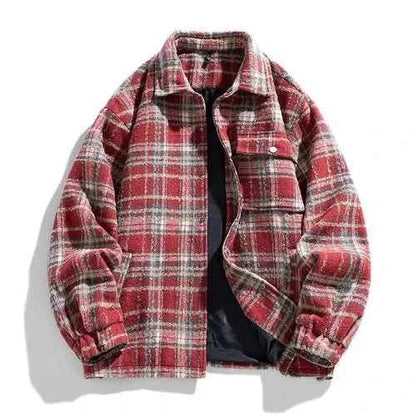 Men's Warm Fleece Flannel Jacket