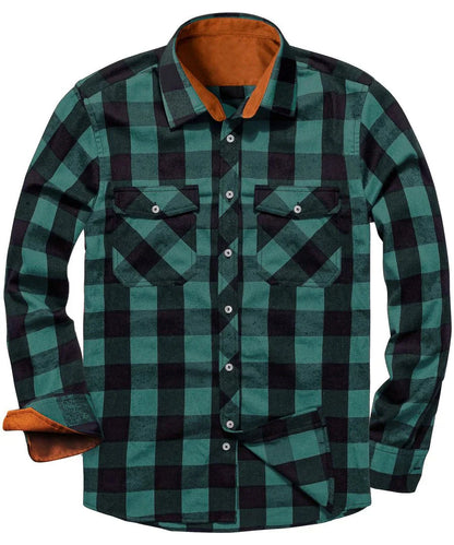Men's Flannel Shirt Warm Modern
