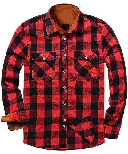 Men's Flannel Shirt Warm Modern