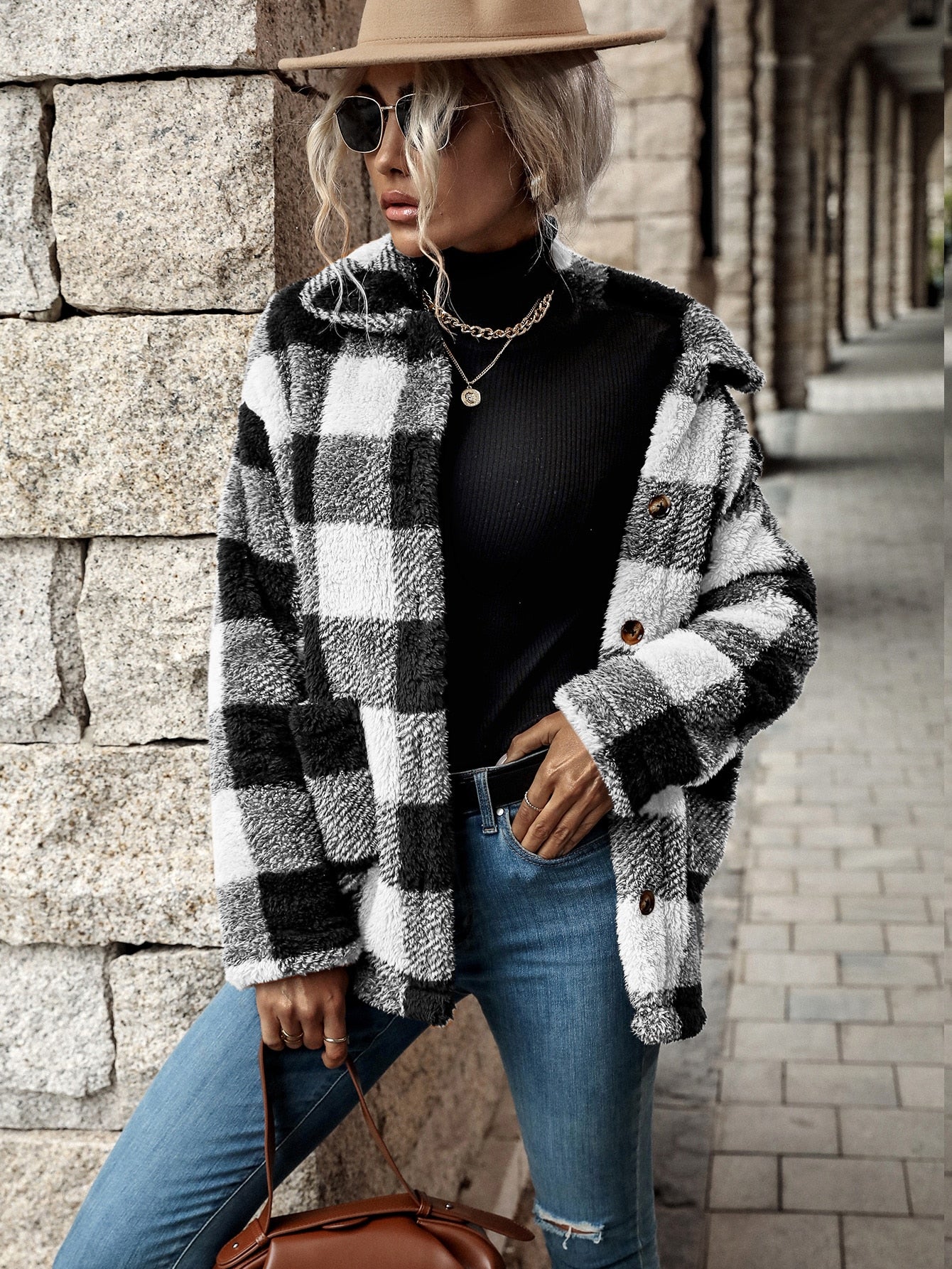 Comfortable Women's Modern Flannel Jacket