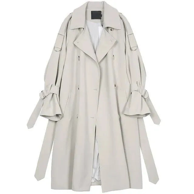 Stylish Women's Long Sleeve Trench Coat